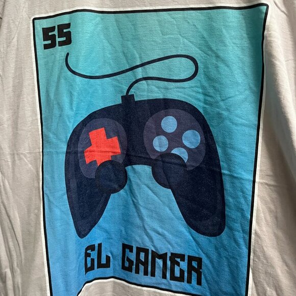 El Gamer Short Sleeve Graphic Print T Shirt Unisex Size 2XL NEW - Picture 1 of 3